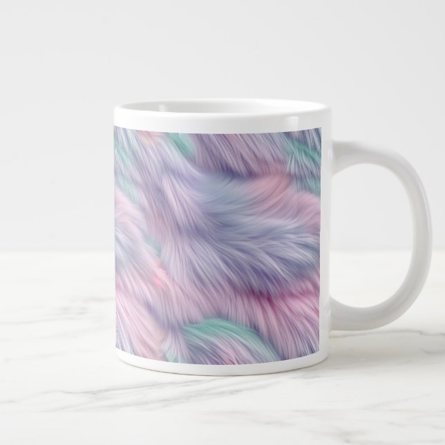 Taza De Café Gigante Puro arcoiris pastel (Derecha)