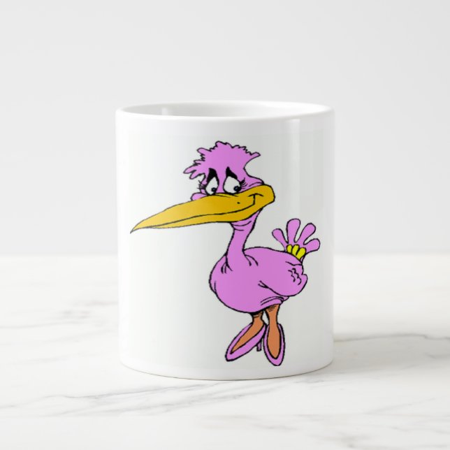 TAZA DE CAFÉ GIGANTE PURPLE BIRD (Frente)
