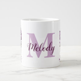 Taza De Café Gigante Purple Messy Bun Mom Wife Boss
