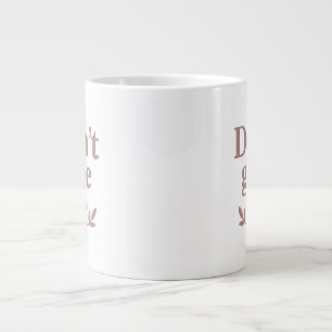 Taza De Café Gigante Purpurinoso de perseverancia T-Shirt Coffee Mug