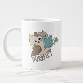 Taza De Café Gigante Purrfect Mom
