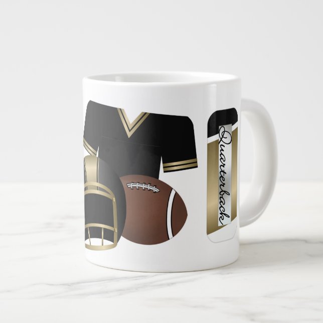 Taza De Café Gigante Quarterback - Jumbo Gift Mug (Derecha)