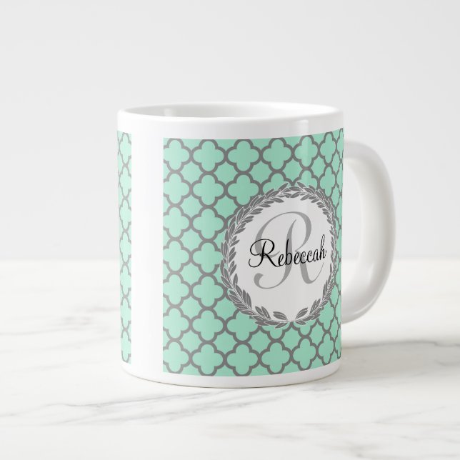 Taza De Café Gigante Quatrefoil verde Bonito (Derecha)