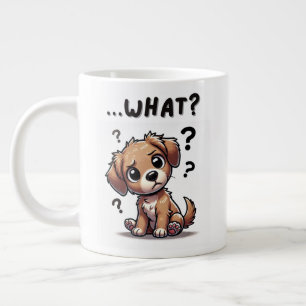 Taza De Café Gigante "¿qué?" Adorable Personalizado confuso