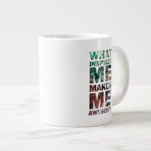 Taza De Café Gigante Qué me inspira me hace 2 impresionantes
