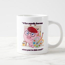 Taza De Café Gigante que necesitan una cita de bacon pig