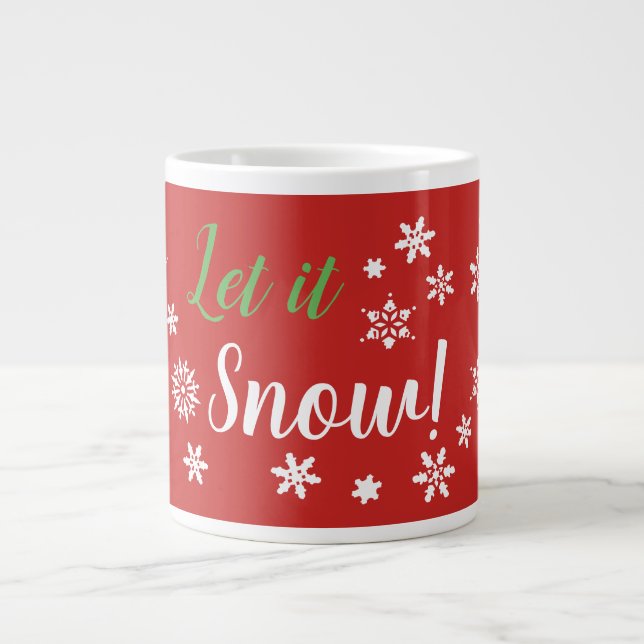 Taza De Café Gigante ¡Que nieve! (Frente)