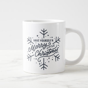 Taza De Café Gigante Que tengas unos buenos Navidades - Copo de nieve