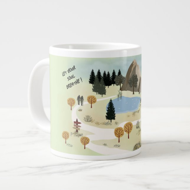 Taza De Café Gigante Que tu alma respire (Izquierda)