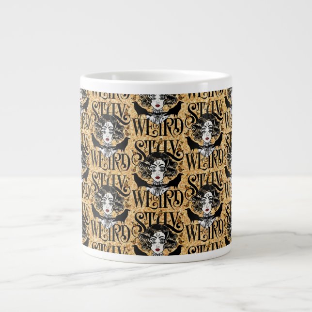 Taza De Café Gigante Quédate raro (Frente)