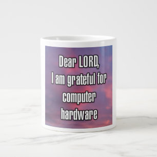 Taza De Café Gigante Querido SEÑOR, estoy agradecido por la Mug de hard