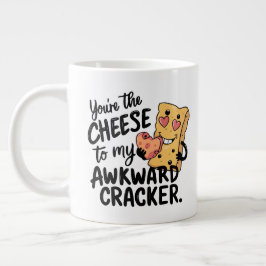 Taza De Café Gigante Queso a mi incómodo | Divertido y lindo San Valent