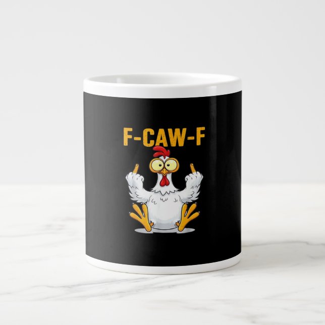 Taza De Café Gigante Quote Rooster Meme Classic (Frente)