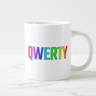 TAZA DE CAFÉ GIGANTE QWERTY