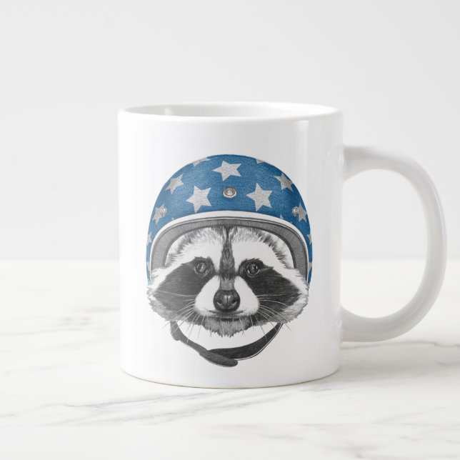 Taza De Café Gigante Raccoon Daredevil (Derecha)