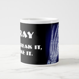 Taza De Café Gigante " Radiografía divertida. Usted la rompe, tomo la"