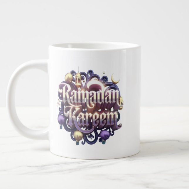 Taza De Café Gigante Ramadan Kareem (Izquierda)