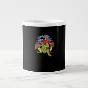 Taza De Café Gigante Rana con sombrero de hongo - Cottagecore Goblincor