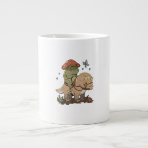 Taza De Café Gigante Rana Cottagecore Estética Hongo Lindo Goblinco