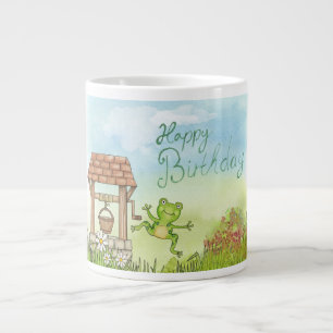 Taza De Café Gigante Rana del cumpleaños