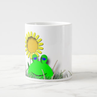 Taza De Café Gigante Rana y girasol enormes de la sopa