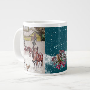 Taza De Café Gigante Rancho de invierno de las colinas del oeste (cabal
