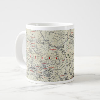 Taza De Café Gigante Rand McNally Oficial 1925 Auto Trails