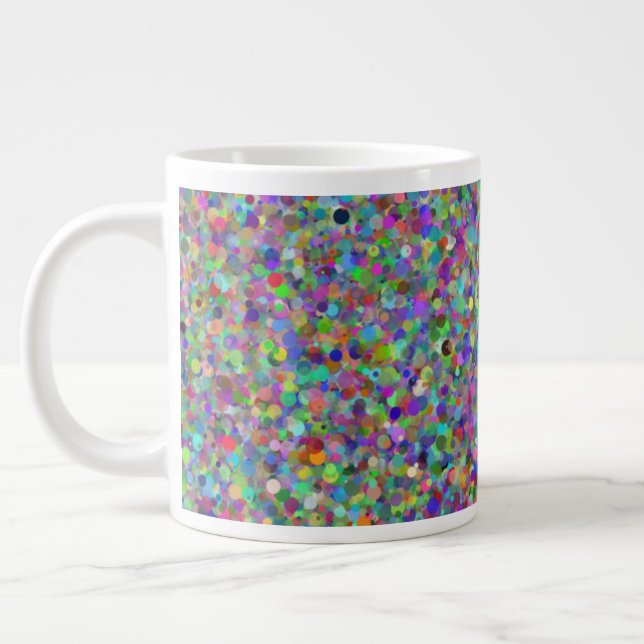 Taza De Café Gigante Random Dot 20oz Mug (Izquierda)