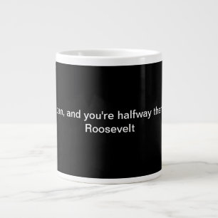 Taza De Café Gigante Rango de citas de Theodore Roosevelt