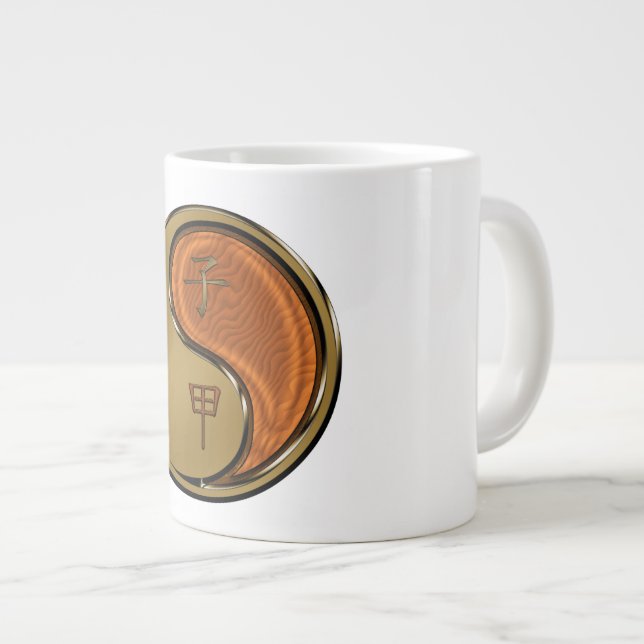 Taza De Café Gigante Rata de Madera (Derecha)