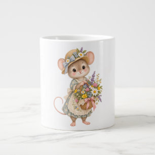 Taza De Café Gigante Ratón encantador del bosque – Ilustración de jardí