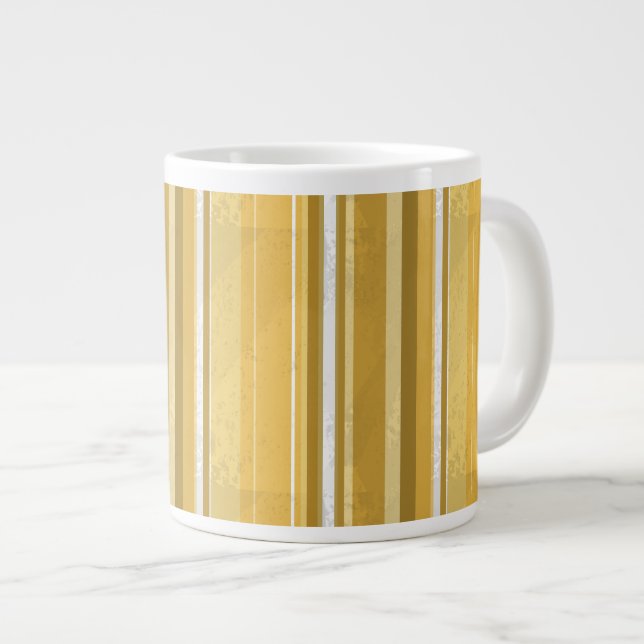 Taza De Café Gigante Rayas Amarillo (Derecha)