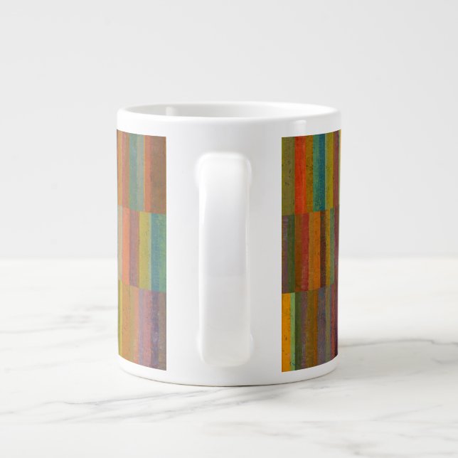 Taza De Café Gigante Rayas coloridas (Espalda)
