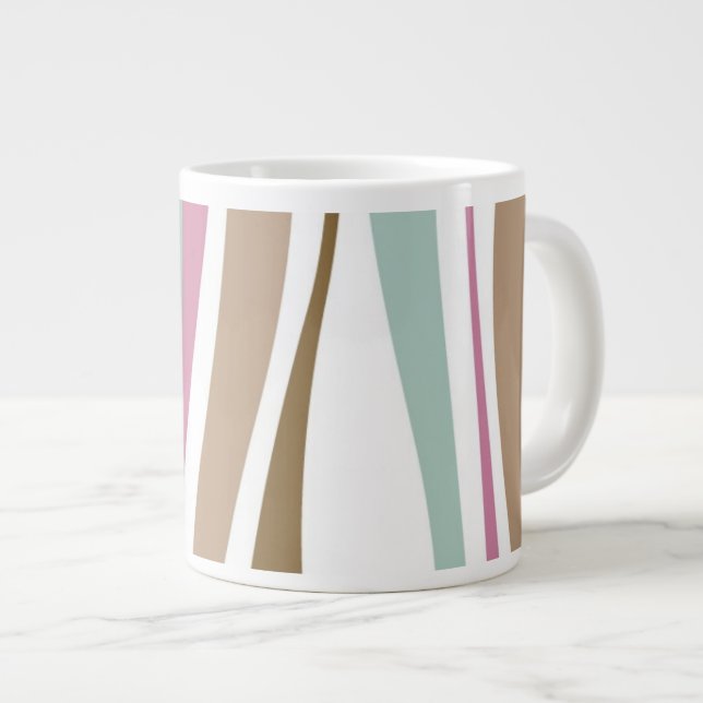 Taza De Café Gigante Rayas retras (Derecha)
