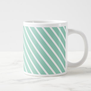 Taza De Café Gigante Rayo en cascada Verde azulado de luz simple