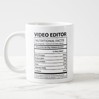 Taza De Café Gigante Realidad nutricional | Editores de vídeo