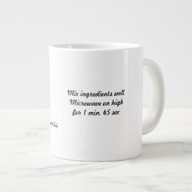 Receta Jumbo Mug Mug de chocolate