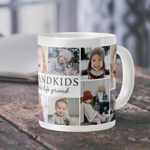 Taza De Café Gigante Recuerdo de Colograma de Fotos que Hacen que la Vi