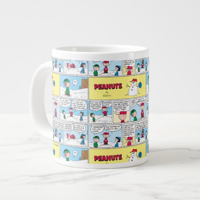 Taza De Café Gigante Recuerdos de béisbol de Charlie Brown (Izquierda)