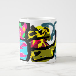 Taza De Café Gigante Recuperador de oro y primavera