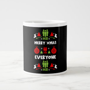 Taza De Café Gigante Recursos humanos Fea Regalos de Santa Navidad