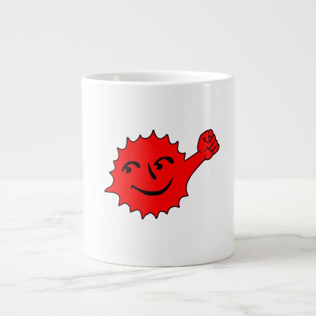 Taza De Café Gigante Red Sun Cheer Mascot (Frente)