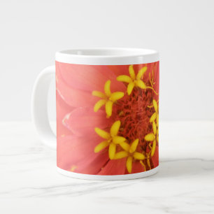 Taza De Café Gigante Red Zinnia Macro Mug