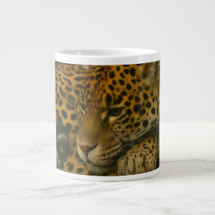 Taza De Café Gigante Reflectivo Jaguar - Impresión de arte de vida salv