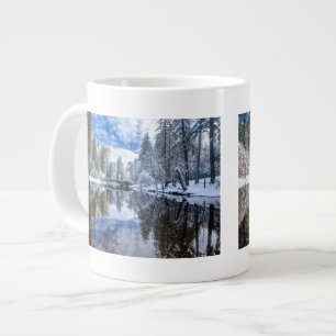 Taza De Café Gigante Reflexión del invierno en Yosemite