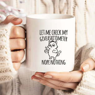 Taza De Café Gigante Regalador divertido y sarcástico de Giveashitomete