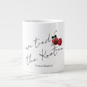 Taza De Café Gigante Regalaron el Nudo Bodas de Cereza