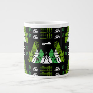 Taza De Café Gigante Regalo con Estampa de Tema de Bicicleta