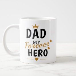 Taza De Café Gigante Regalo con nombre personalizado para papá 