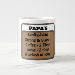 Taza De Café Gigante Regalo de Amante del Café con Nombre Minimalista d